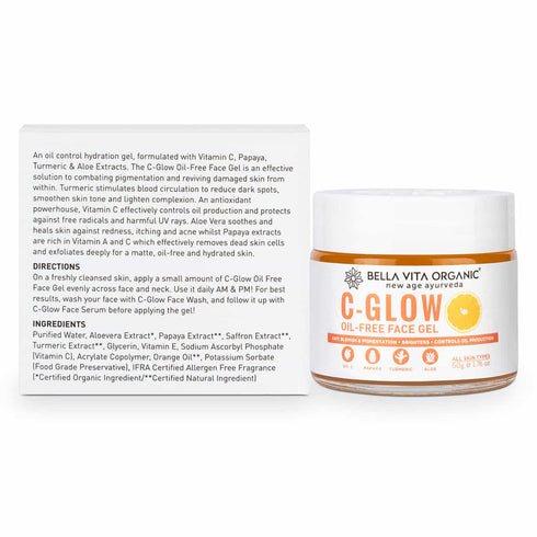 Bella Vita Organic C Glow Oil-Free Face Gel 50g